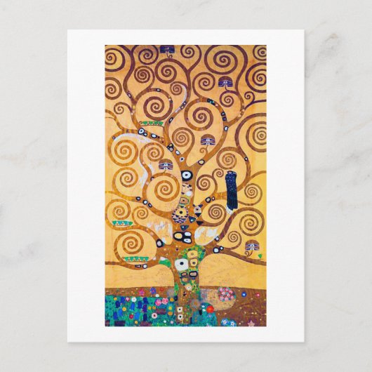 Carte Postale L'arbre de vie (détail), Klimt (Devant)