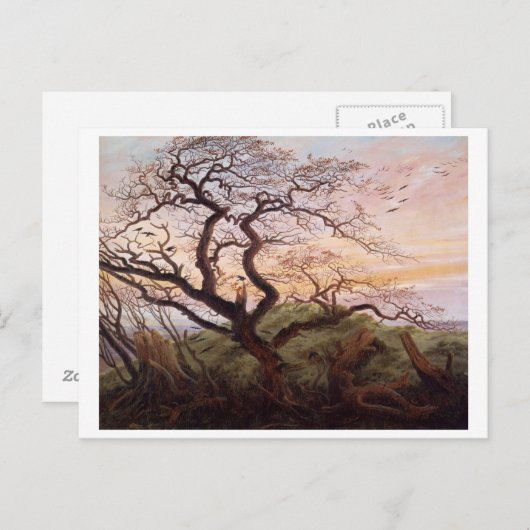 Carte Postale L'arbre des corbeaux, 1822 (Devant / Derrière)
