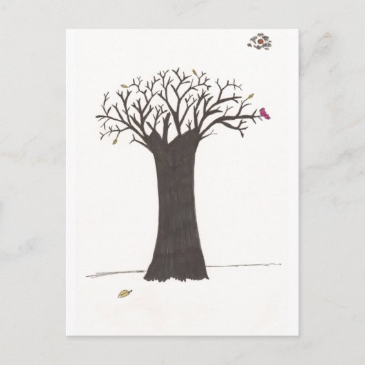 Carte Postale L'Arbre En Automne (Devant)