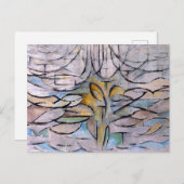 Carte Postale L'arbre en fleurs - Piet Mondrian -  (Devant / Derrière)