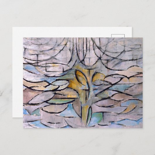 Carte Postale L'arbre en fleurs - Piet Mondrian - (Devant / Derrière)