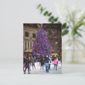 Carte Postale L'Arbre et Patineurs (Debout devant)