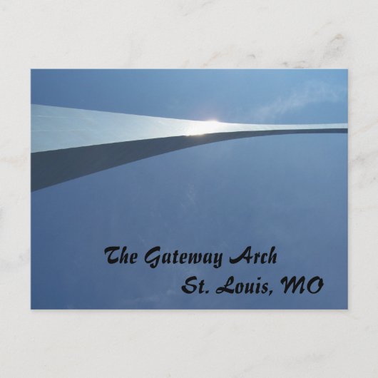 Carte Postale L'arc de la passerelle à St. Louis, MO (Devant)