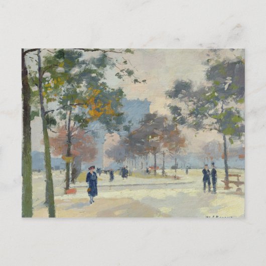 Carte Postale L'Arc de Triomphe à Automne, Paris (Devant)