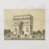 Carte Postale L'Arc de Triomphe, Paris, gravée par Auguste Bry (Devant)