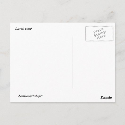 Carte Postale Larch Cone (Dos)