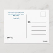 Carte Postale L'arche de Noé d'anniversaire (Dos)