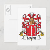 Carte Postale Larcher Family Crest (Devant / Derrière)