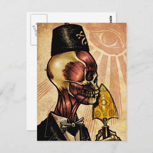 Carte Postale L'architecte (Devant / Derrière)