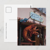 Carte Postale Lard géant, fruits de mer, Fairhope Alabama (Devant / Derrière)