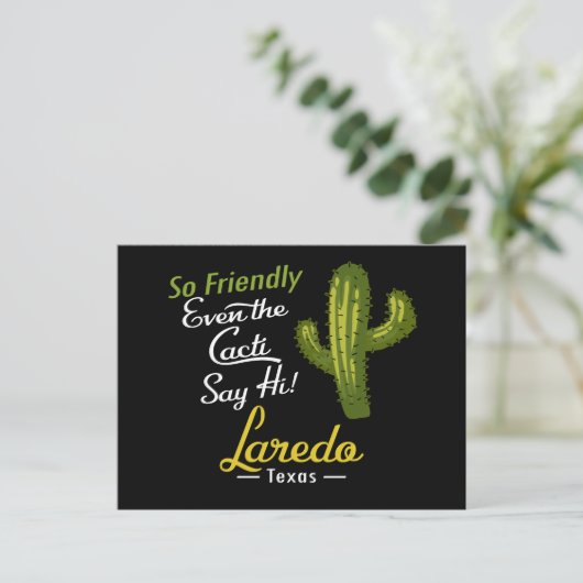 Carte Postale Laredo Cactus Funny Retro (Debout devant)