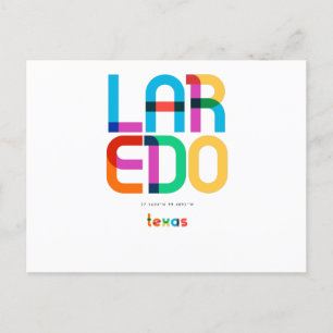Carte Postale Laredo Texas milieu du siècle, Art Pop,
