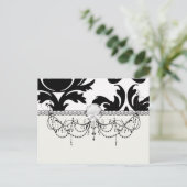 Carte Postale large et noir bold damask (Debout devant)