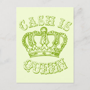 Carte Postale L'argent est reine