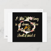 Carte Postale L'argent parle dans mes rêves et je l'aime.png (Devant / Derrière)