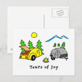 Carte Postale Larmes de Joie (Devant / Derrière)