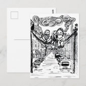 Carte Postale Larmes sur fil (Devant / Derrière)