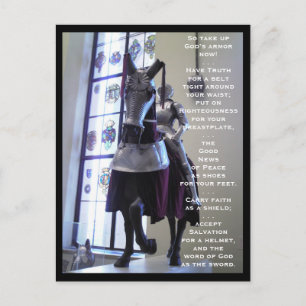 Carte Postale L'armure de Dieu (cheval)