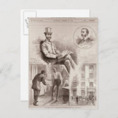 Carte Postale L'arrestation de M. C.S. Parnell, député (Devant / Derrière)