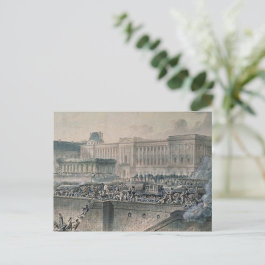 Carte Postale L'arrivée de Louis XVI devant le (Debout devant)