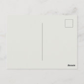 Carte Postale L'arrivée inattendue de papillons (Dos)