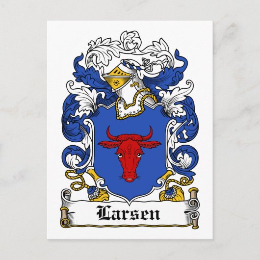 Carte Postale Larsen Family Crest (Devant)