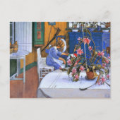 Carte Postale Larsson - Intérieur avec un cactus (Devant)