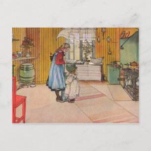 Carte Postale Larsson : La Cuisine, L'Art