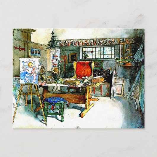 Carte Postale Larsson - Le Studio (Devant)