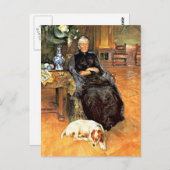 Carte Postale Larsson : Portrait de Gothilda Furstenberg (Devant / Derrière)