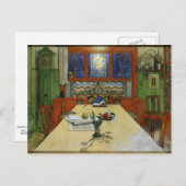 Carte Postale Larsson - Soirée, Intérieur (Devant / Derrière)