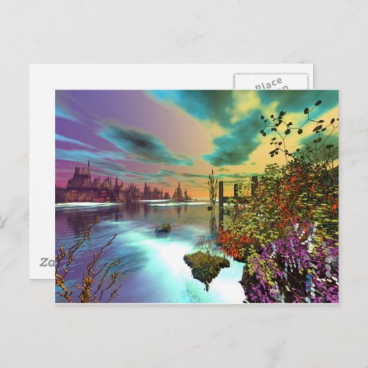 Carte Postale L'art 3D en été (Devant / Derrière)