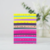 Carte Postale l'art Abstrait bohème coloré (Debout devant)