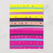 Carte Postale l'art Abstrait bohème coloré (Devant)