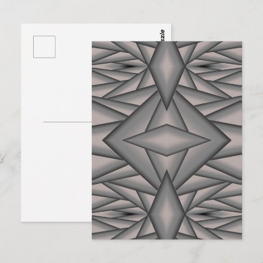 Carte Postale L'art abstrait figé dans le temps (Devant / Derrière)