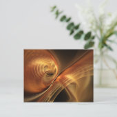 Carte Postale L'art Abstrait fractal du Sahara (Debout devant)