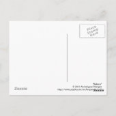 Carte Postale L'art Abstrait fractal du Sahara (Dos)