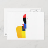 Carte Postale L'art Abstrait Torso féminin (Devant / Derrière)