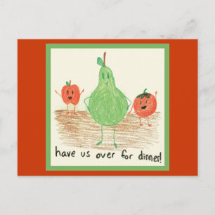 Carte Postale L'art alimentaire pour enfants