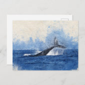Carte Postale L'art baleine (Devant / Derrière)