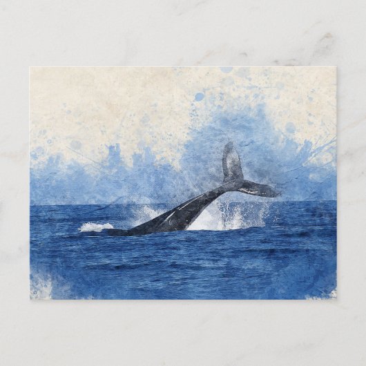 Carte Postale L'art baleine (Devant)