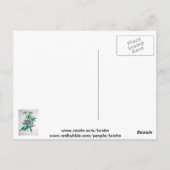 Carte Postale L'art botanique des fleurs de passion (Dos)