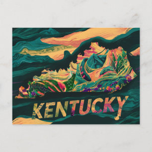 Carte Postale L'art cartographique du Kentucky