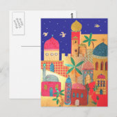 Carte Postale L'Art Coloré De Jérusalem (Devant / Derrière)