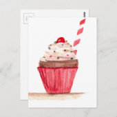 Carte Postale L'art culinaire de Cupcake (Devant / Derrière)