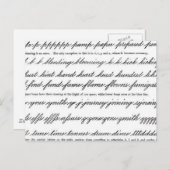 Carte Postale L'Art de la Calligraphie (Devant / Derrière)