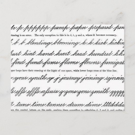 Carte Postale L'Art de la Calligraphie (Devant)