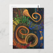 Carte Postale L'ART de la musique (Devant / Derrière)