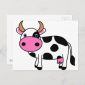 Carte Postale l'art de la vache (Devant / Derrière)