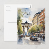 Carte Postale L'art de l'aquarelle à Berlin (Devant / Derrière)